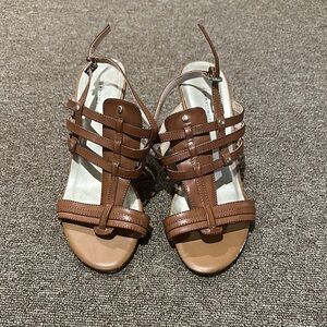 Tommy Hilfiger Brown Wedge Sandals
